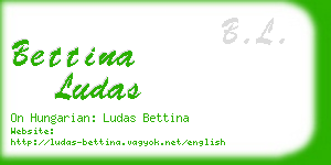 bettina ludas business card